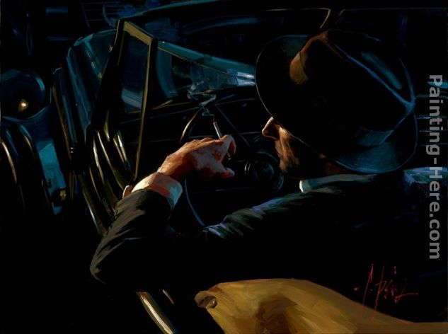 Black and Classic painting - Fabian Perez Black and Classic art painting